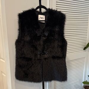ZARA Faux Fur Vest